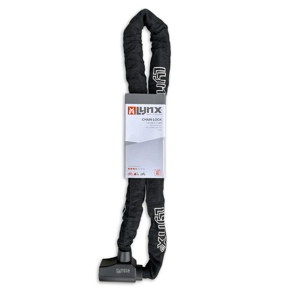 410332 LYNX Kettenschloss Terrix  ART 1 110 cm x 7 mm