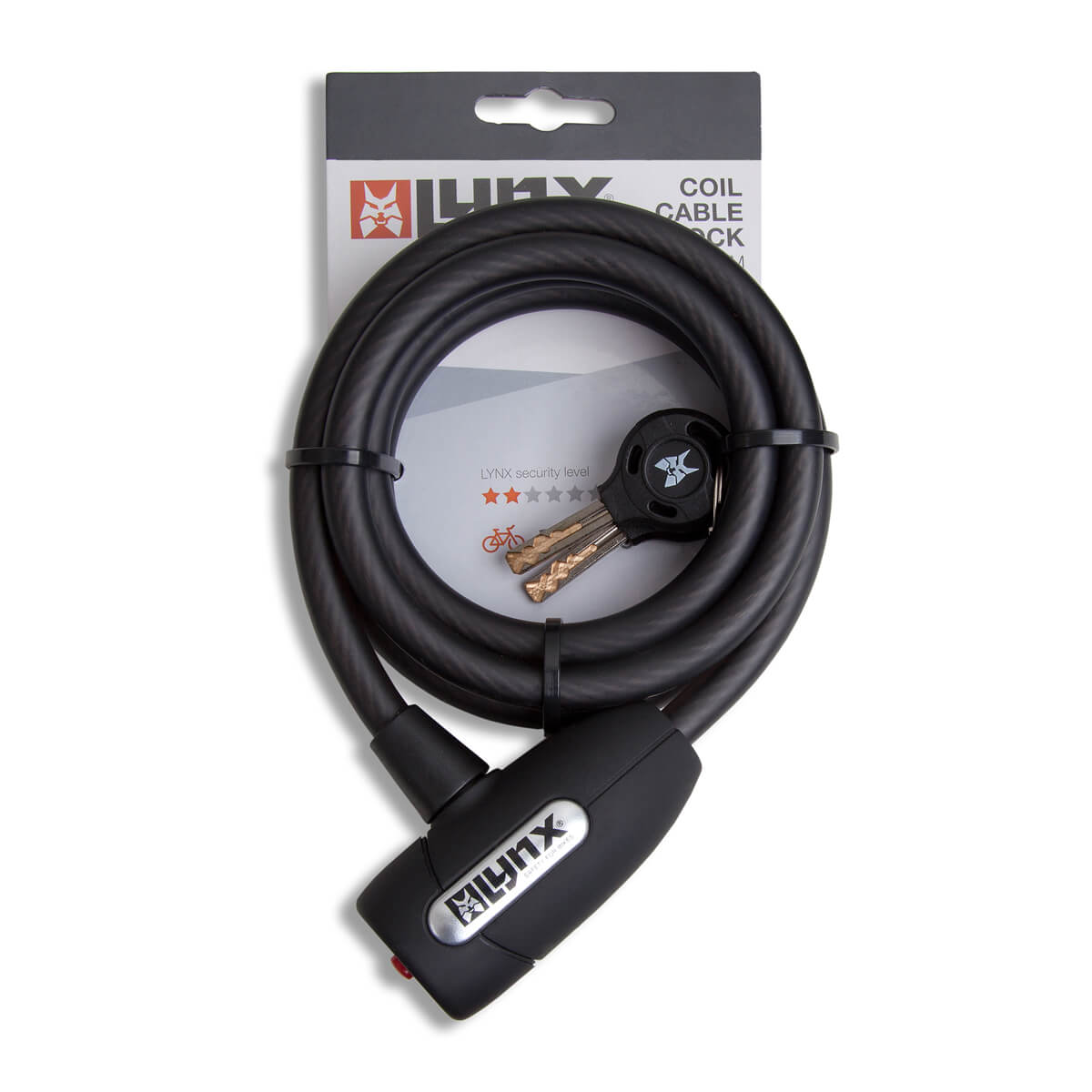410070 LYNX Spiralkabelschloss 150 cm x 10 mm