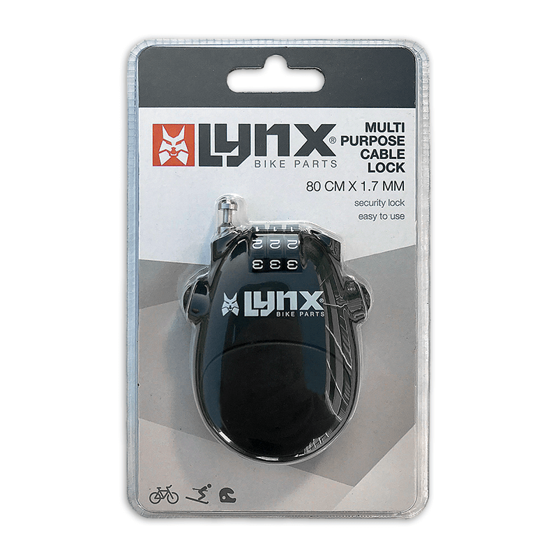 410180 LYNX Mehrzweck-Kabelschloss 80 cm x 1.7 mm