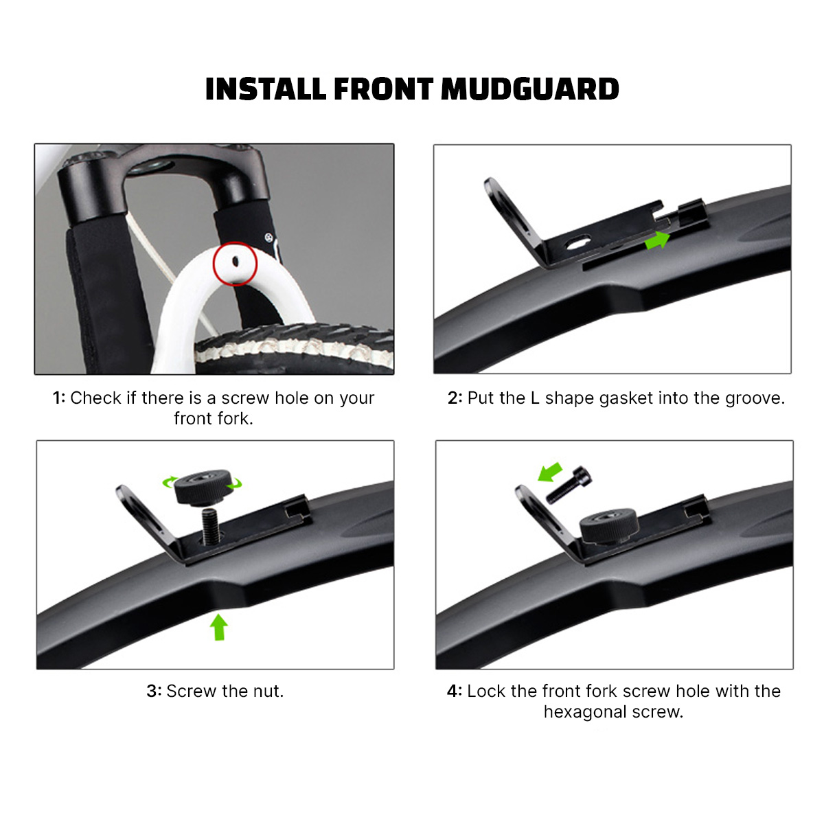 440001 LYNX Spatbordenset MTB & City 24 - 29 Inch